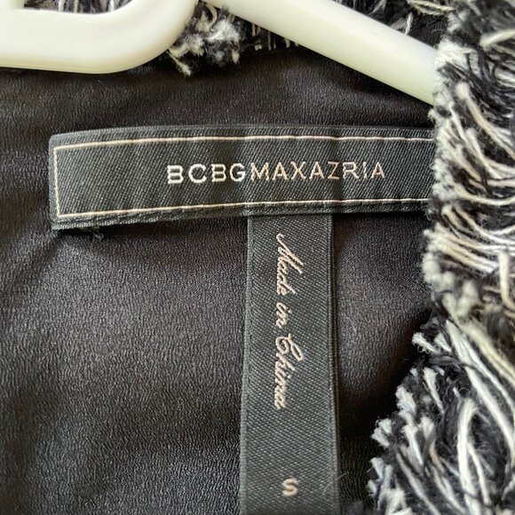 BCBGMAXAZRIA Tweed Peplum Top - Picture 3 of 3